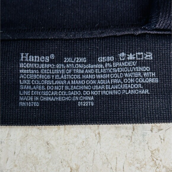 Hanes Bra XXL Black Womens Comfort Flex Wireless Convertible Straps 2XL - Picture 7 of 7